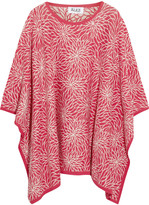 Thumbnail for your product : ALICE by Temperley Geranium jacquard-knit cotton poncho
