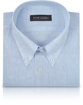 Thumbnail for your product : Forzieri Light Blue Linen Dress Shirt