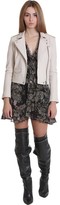 Thumbnail for your product : IRO Ashville Leather Jacket In Beige Leather