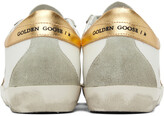 Thumbnail for your product : Golden Goose SSENSE Exclusive White & Gold Super-Star Classic Sneakers