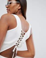 Thumbnail for your product : Missguided lace up mini dress