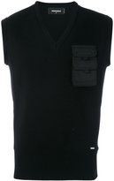 Thumbnail for your product : DSQUARED2 sleeveless V-neck jumper