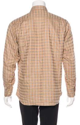 Burberry Check Button-Up Shirt
