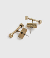 Thumbnail for your product : AllSaints Hexstud Gold-Stone Stud Earrings