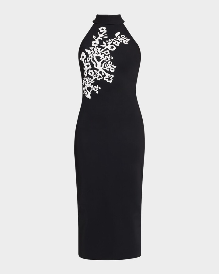Chiara Boni La Petite Robe Kety Mock-Neck Midi Sheath Dress