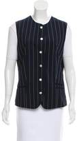 Thumbnail for your product : Halston Pinstripe Button-Up Vest