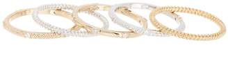 Nordstrom Rack CZ Rope Band Stacking Rings - Set of 5\n