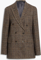 Thumbnail for your product : Officine Generale Manon double-breasted Prince of Wales checked wool-blend blazer
