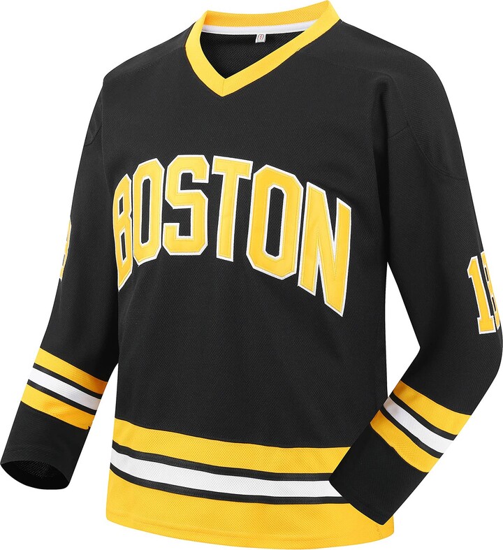 Afuby Boston Hockey Jersey Happy Gilmore 18 Adam Sandler 1996 Movie Ice Hockey Jerseys Stitched