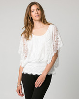 Thumbnail for your product : Le Château Lace Scoop Neck Poncho Top