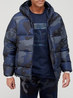 adidas Camo Padded Jacket - Navy - ShopStyle Outerwear