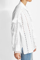 Thumbnail for your product : The Kooples Cotton Blouse with Cut-Out Detail