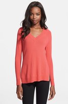 Thumbnail for your product : Autumn Cashmere Contrast Piping Side Slit Cashmere Tunic