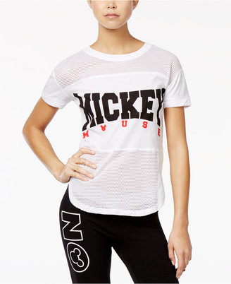 Disney Juniors' Mickey Mesh Graphic T-Shirt
