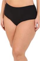 Thumbnail for your product : Athena Plus Size Cabana Solids Mid Waist Shirr Side Pants