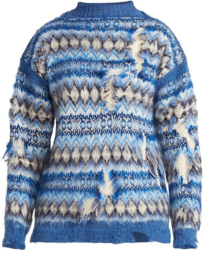 light blue sweater coat