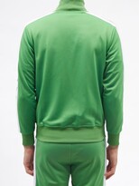 Thumbnail for your product : Palm Angels Logo-print Jersey Track Jacket - Green