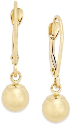 Macy's Round Ball Drop Earrings in 10k Gold