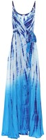 Thumbnail for your product : Anna Kosturova Exclusive to Mytheresa Tie-dye silk maxi dress