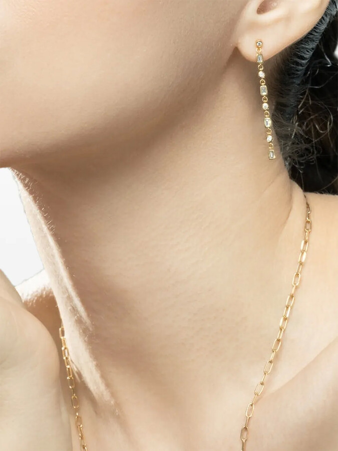 Shay Infinity diamond drop earrings