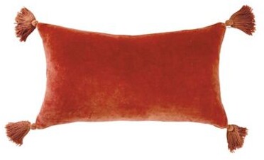 peri fringe throw pillow