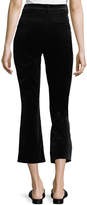 Thumbnail for your product : Frame High-Waist Velvet O-Ring Zip Flare Pants