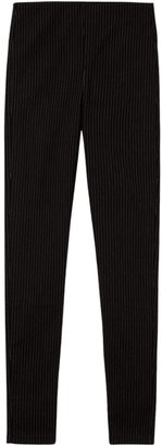 Meters/bonwe Women's Casual High Waist Striped Skinny Pencil Pants, M