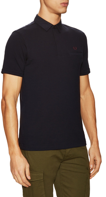 Fred Perry Woven Oxford Trim Polo Shirt