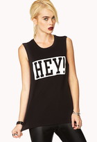 Thumbnail for your product : Forever 21 Say Hey Muscle Tee