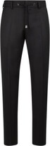 Thumbnail for your product : HUGO BOSS Drawstring trousers in virgin-wool serge
