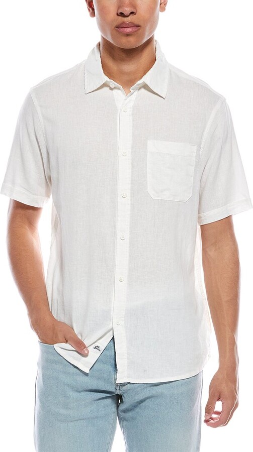 Mr.Swim Mr. Swim Linen-Blend Shirt
