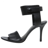 Thumbnail for your product : Alexander Wang Black Leather Sandals