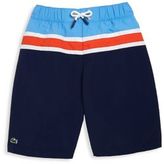 Thumbnail for your product : Lacoste Boy's Engineered Stripe Swim Trunks