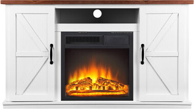 R.W.FLAME Media Console TV Stand With Electric Fireplace & Remote Control Included