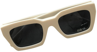 Anine Bing White Plastic Sunglasses - ShopStyle