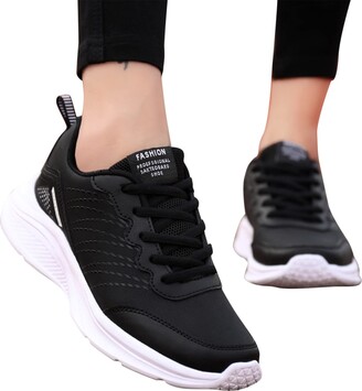 Yigghn Sneaker Women's Casual Shoes: Plain Low Shoes Breathable Jogging  Shoes Laces Casual Shoes Lightweight Trainers Outdoor Trainers Sneakers &  Sports Shoes for Women - ShopStyle
