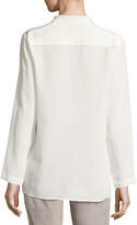 Thumbnail for your product : Escada Silk Stand-Collar Shirt