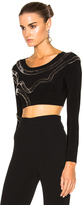 Thumbnail for your product : Norma Kamali for FWRD Safety Pins Cropped Top