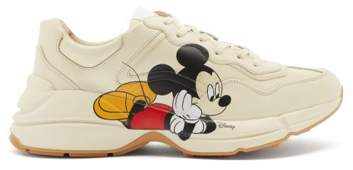 gucci mickey mouse trainers