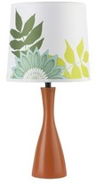 Thumbnail for your product : Lights Up! Oscar Boudoir 18" Table Lamp Base Finish: Carrot, Shade Color: White Linen