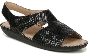 naturalizer black flat sandals