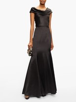 Thumbnail for your product : Dolce & Gabbana Cowl-neck Silk-blend Satin Gown - Black