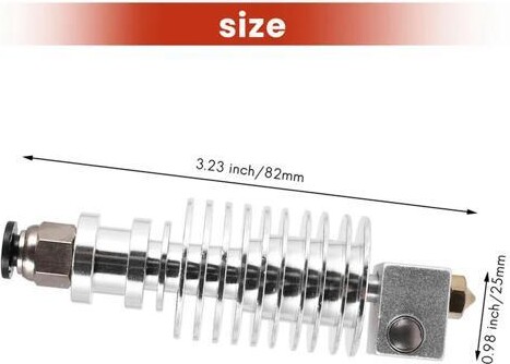 Moultrie 2Pcs Durable V5 J Head Hotend Extruder Hot 0.4Mm 3D Printer Parts For Anycubic I3 Mega 3D Printer For 1.75Mm Filament