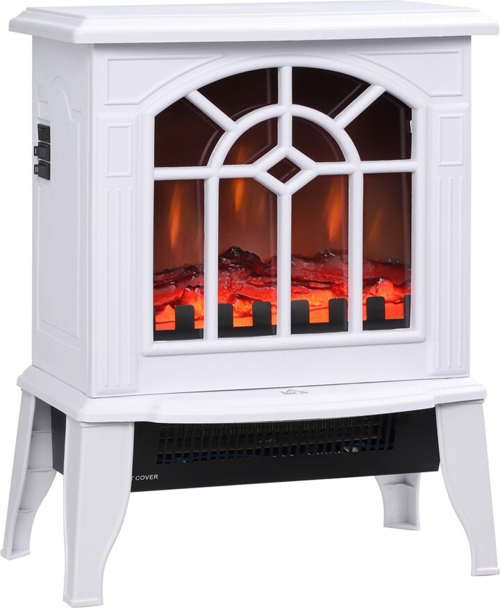 Electric Fireplace Heater, Fireplace Stove with Realistic LED