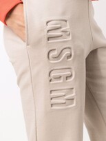 Thumbnail for your product : MSGM Embossed-Logo Track Pants