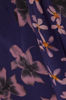 Rag & Bone Odette Wrap-effect Floral-print Crepe Midi Dress