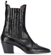 Thumbnail for your product : Paris Texas Croc-Effect Ankle Boots