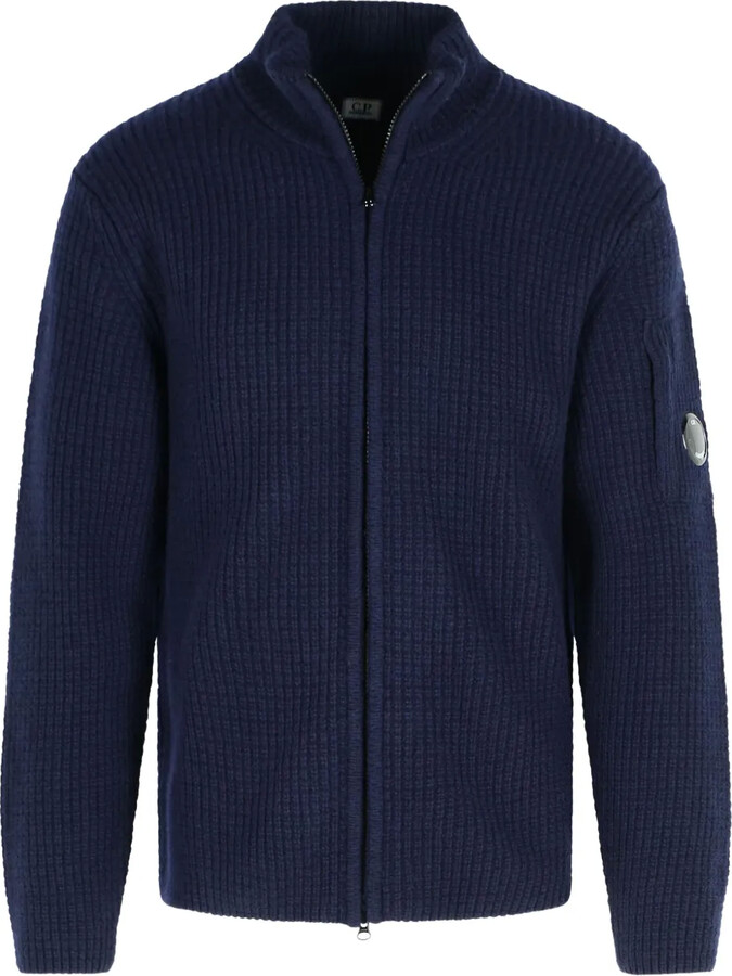 C.P. Company Ribbed High-Neck Zip-Front Jacket