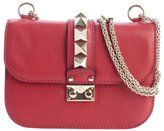 Thumbnail for your product : Valentino red leather studded 'Rockstud' shoulder bag