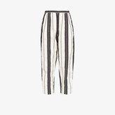 Thumbnail for your product : Alexander McQueen High waist striped trousers